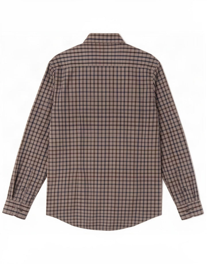 Cămașă pentru bărbați Dack's Slim Fit 2XL, bumbac cu carouri gri