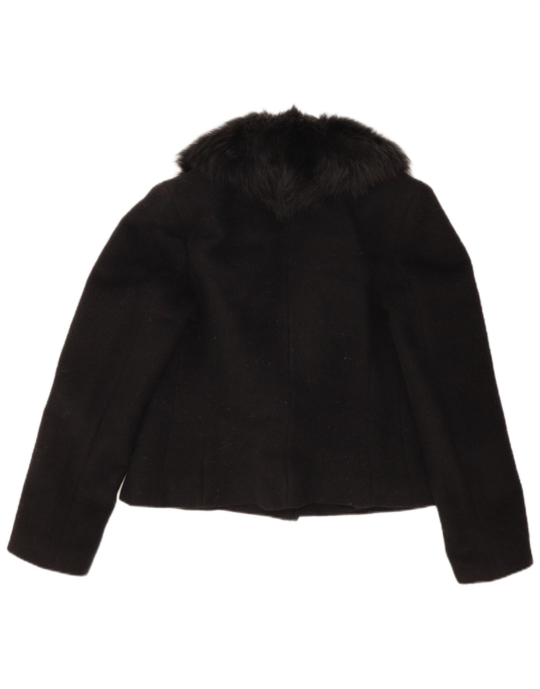 Jachetă vintage pentru femei, cu 1 nasture, negru mediu UK 14