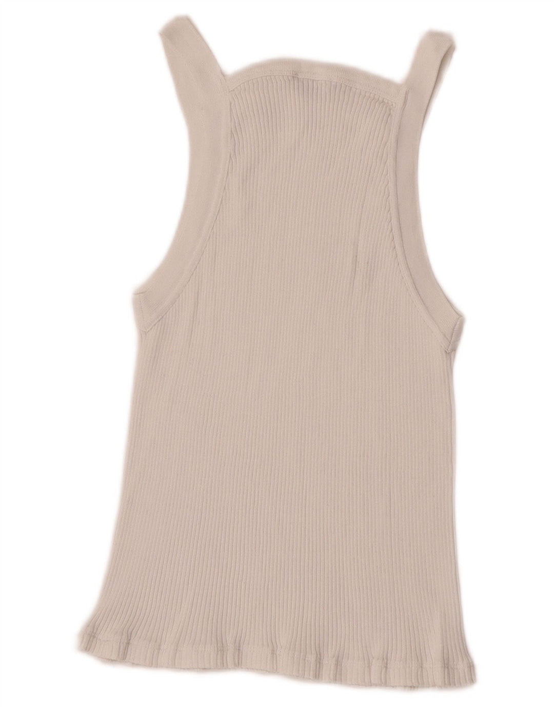 Massimo Dutti Crop Vest Top pentru femei UK 14 Large White