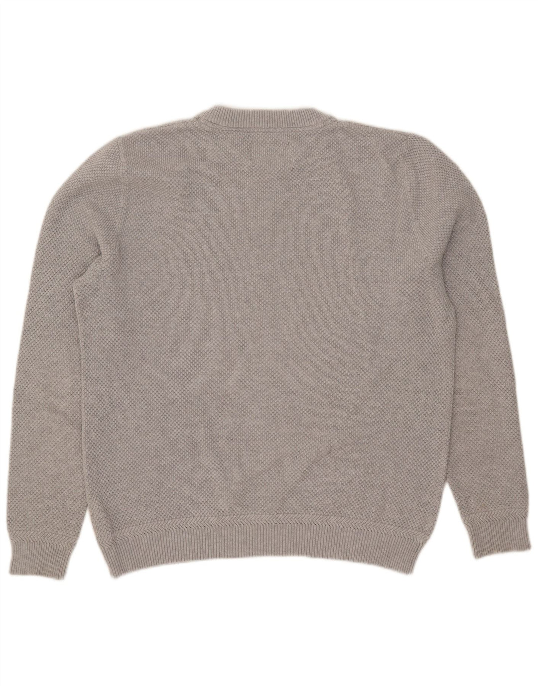 Pulover Jack Wills pentru bărbați cu gât roșu, bumbac mare, gri