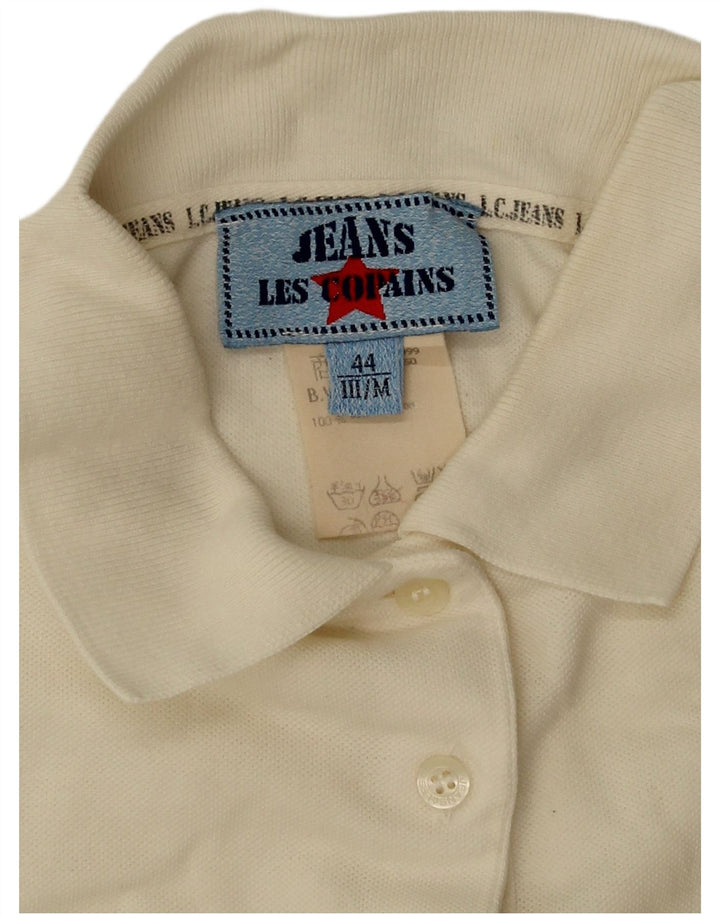 Tricou polo pentru femei Les Copains IT 44 Bumbac alb cadru mediu