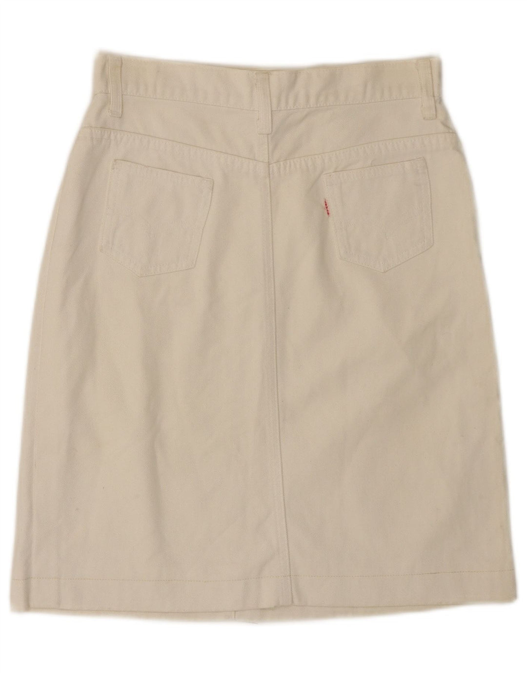 Fusta de blugi pentru femei LEVI'S W26 Small Off White
