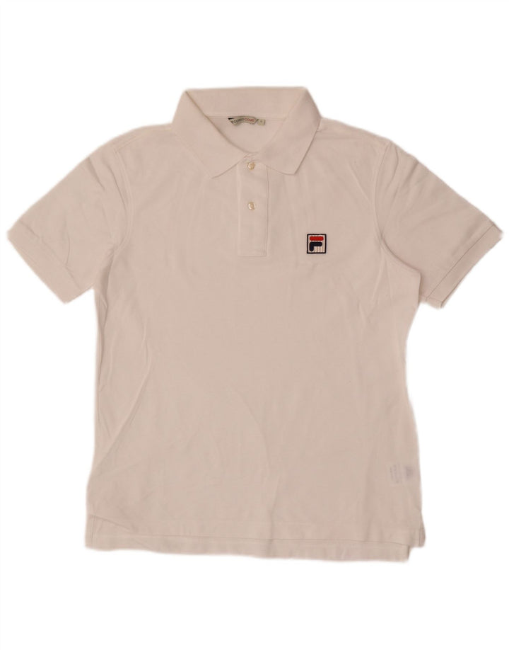 Tricou Polo Fila Bărbați Mic Bumbac Alb