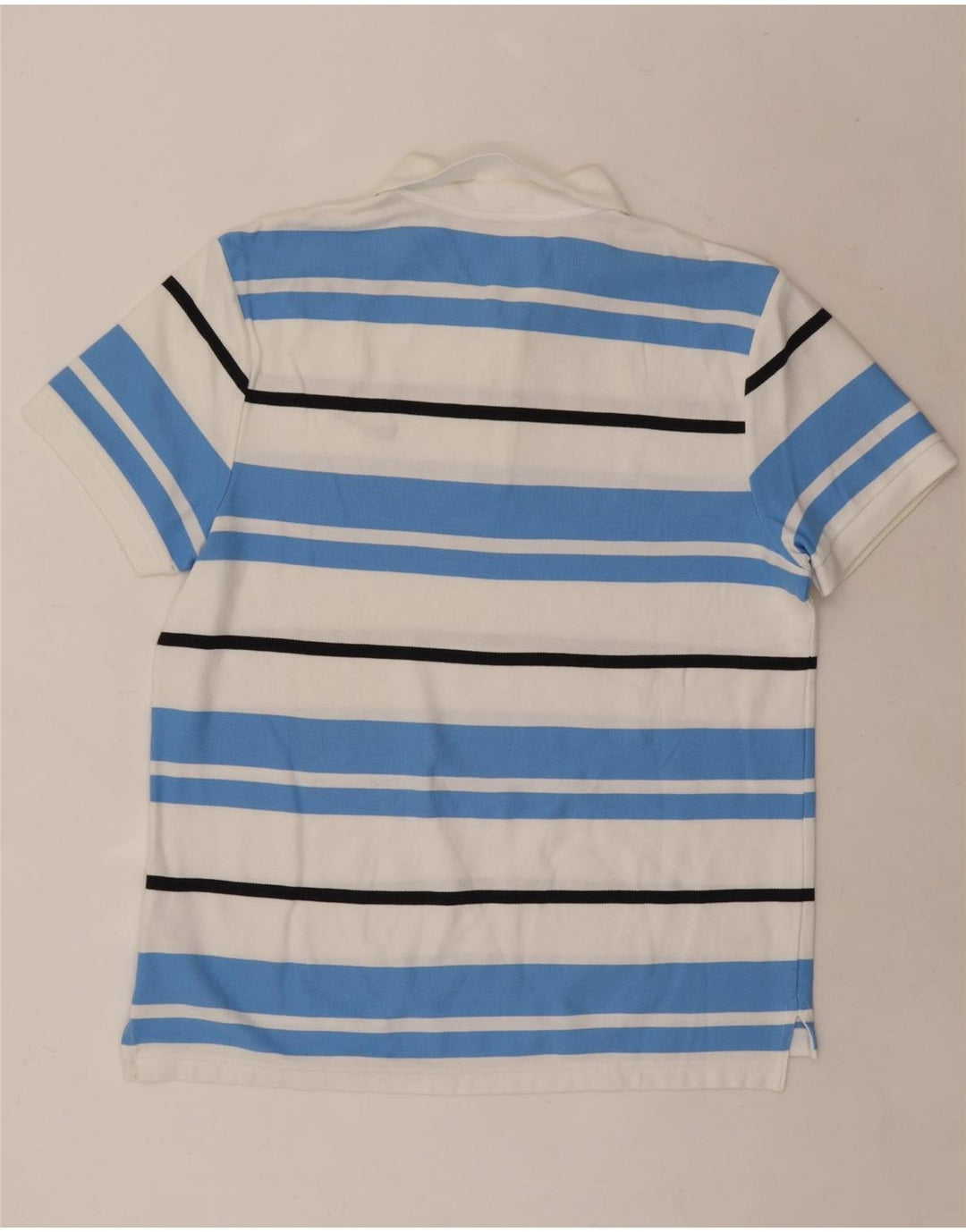 Tricou polo Nike pentru bărbați din bumbac cu dungi albe mari