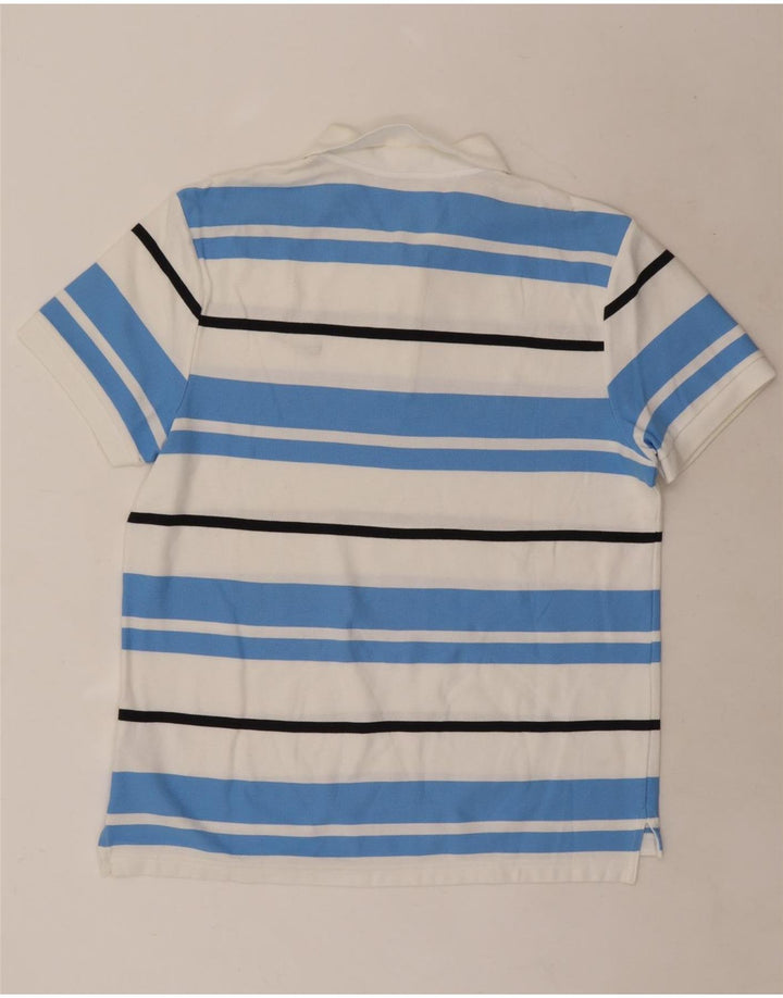 Tricou polo Nike pentru bărbați din bumbac cu dungi albe mari