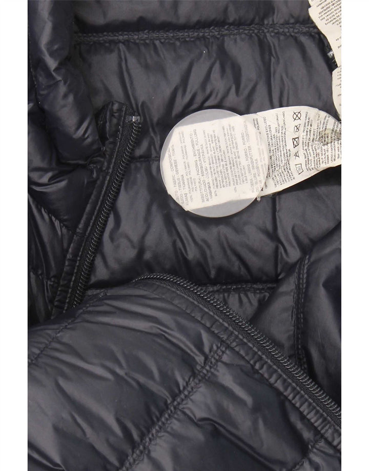 Jachetă căptușită cu grafică pentru bărbați Armani UK 44 2XL Nailon bleumarin