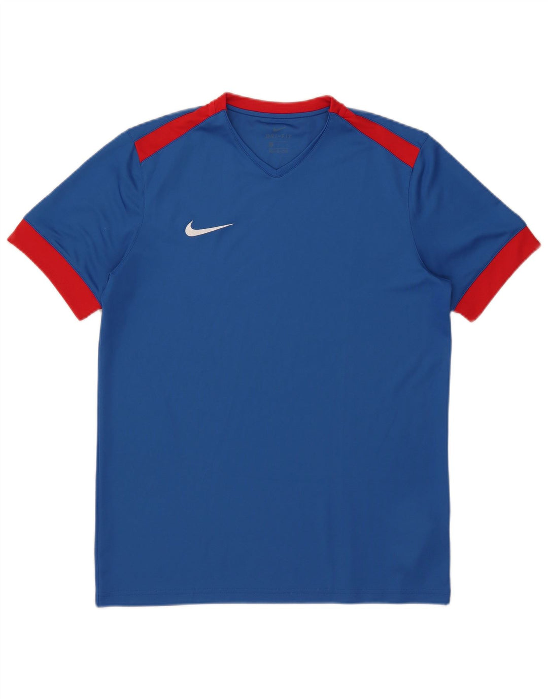 Tricou NIKE Dri Fit pentru bărbați Top mare, albastru, poliester color bloc