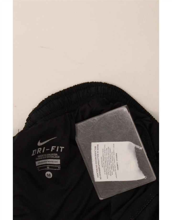 Pantaloni scurți sport Nike Dri Fit pentru femei UK 12 Poliester mediu negru