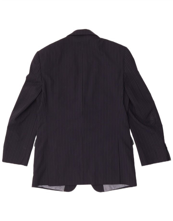 Marks & Spencer pentru femei Blazer Jacket UK 40 Medium Bleumarin Pinstripe