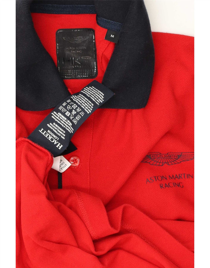 Tricou polo Hackett Rugby pentru bărbați, roșu mediu, bumbac