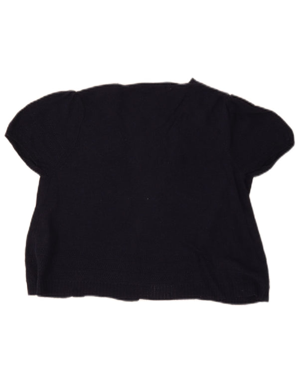 Cardigan cu mânecă scurtă pentru femei Marks & Spencer UK 10 Mic bleumarin
