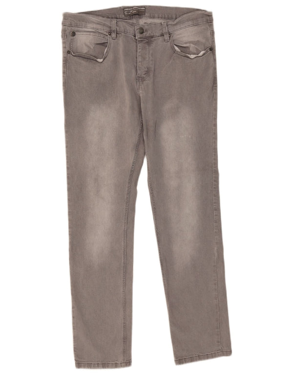 Blugi skinny pentru bărbați French Connection W34 L32 bumbac gri