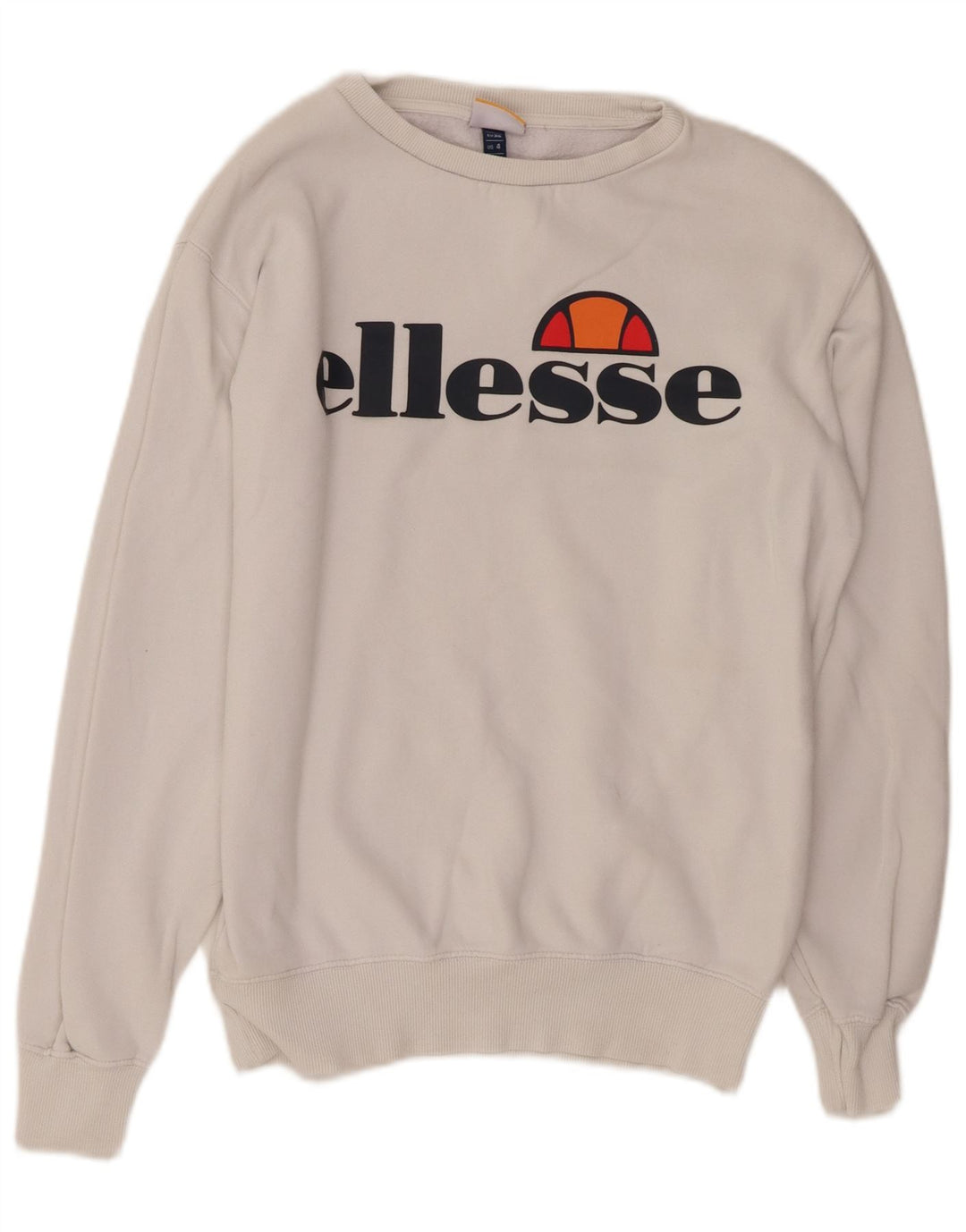 ELLESSe Pulover cu grafic supradimensionat pentru femei UK 8 Small White