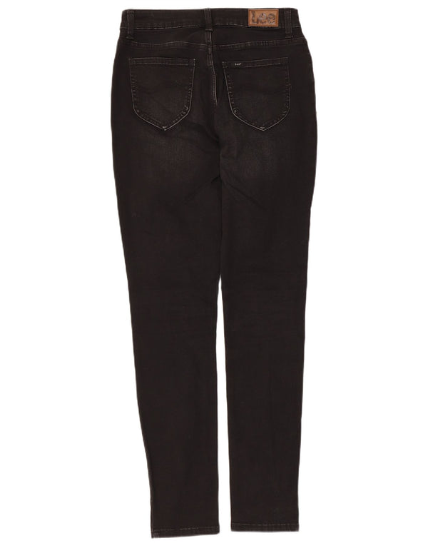 Blugi skinny slim fit cu talie medie Lee pentru femei L27 L31 bumbac negru