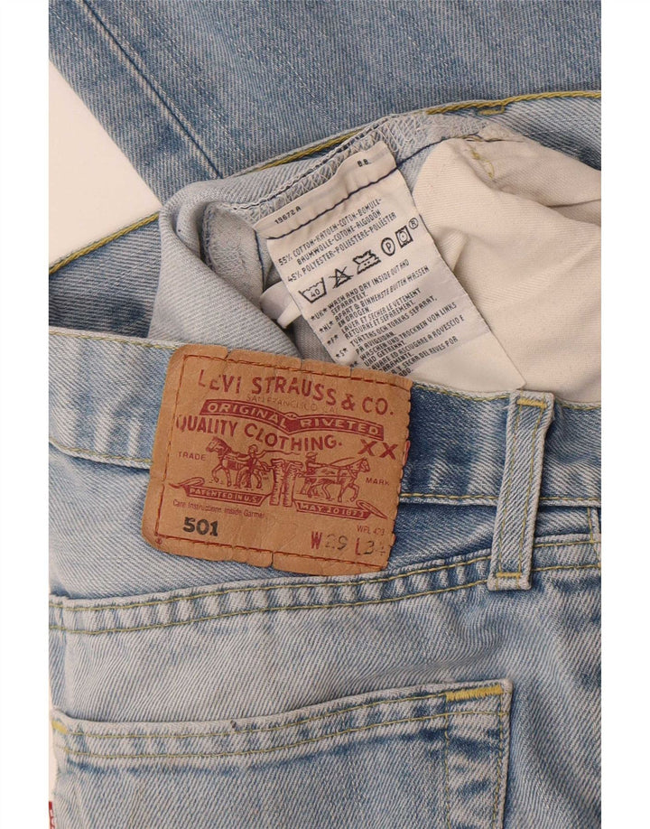Blugi drepti 501 pentru femei Levi's W29 L31 Bumbac albastru
