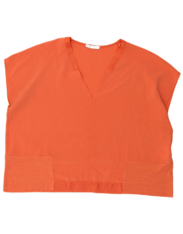 Bluză supradimensionată pentru femei Zara UK 16 Poliester portocaliu mare