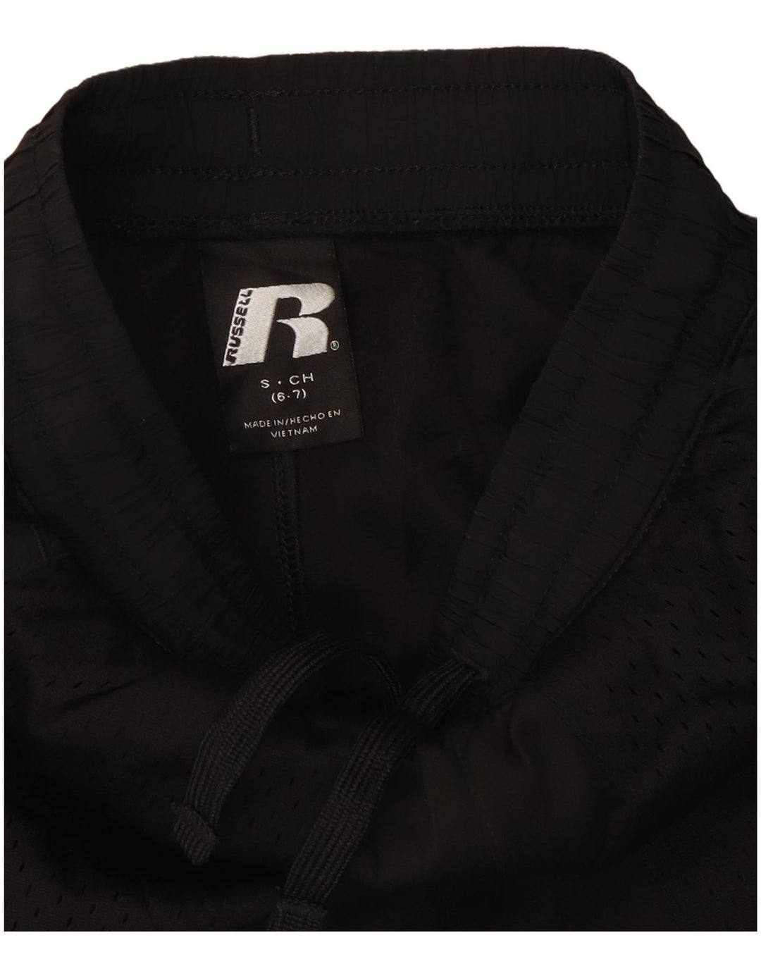 Pantaloni scurți sport Russell Athletic pentru băieți 6-7 ani mici, negru