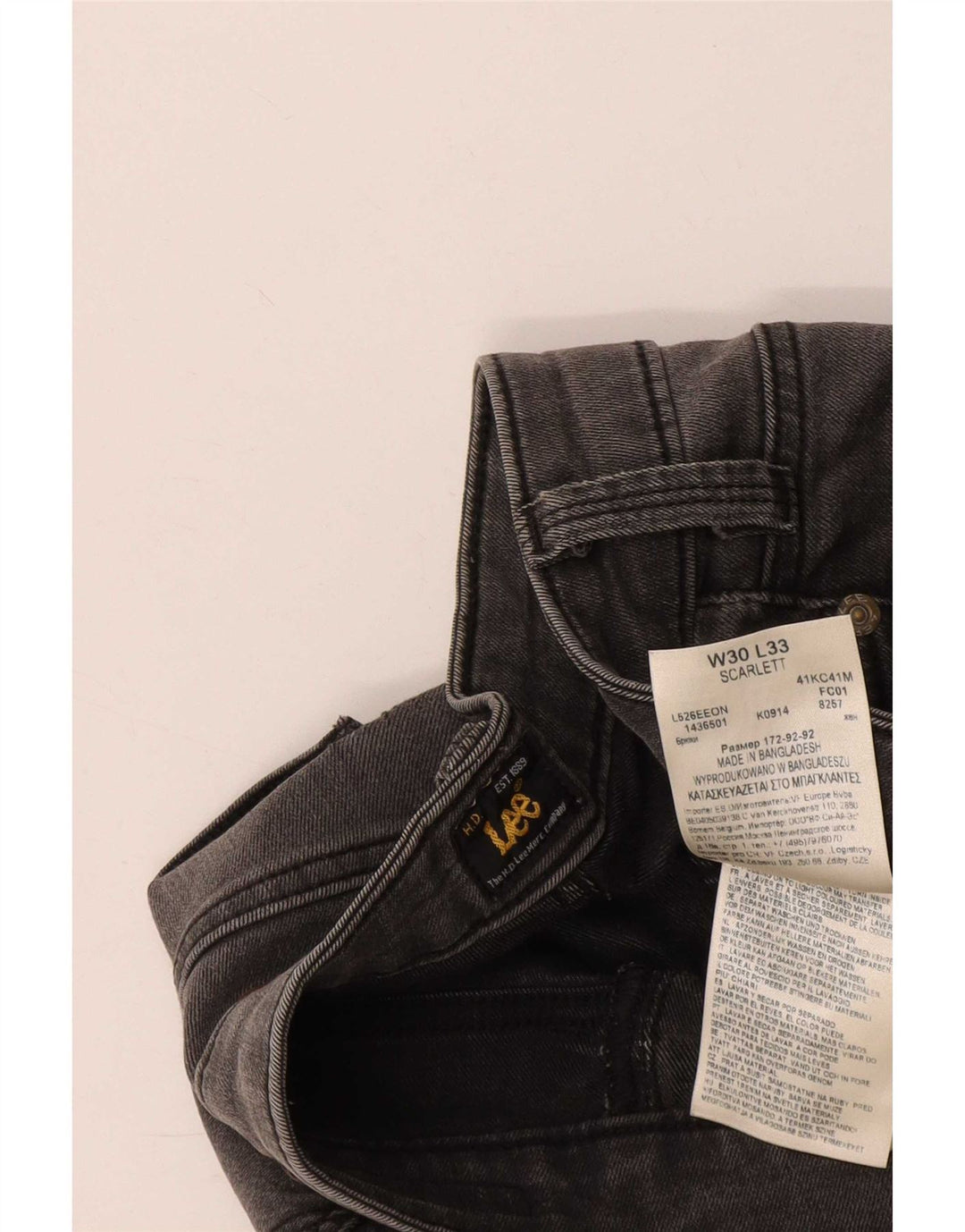 Blugi skinny pentru femei Lee W30 L33 bumbac gri