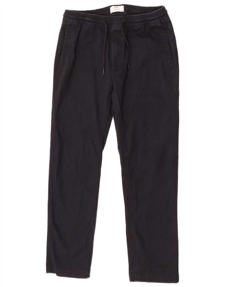 Pantaloni chino drepti pentru femei Marks & Spencer Mediu L34 L29 Bleumarin