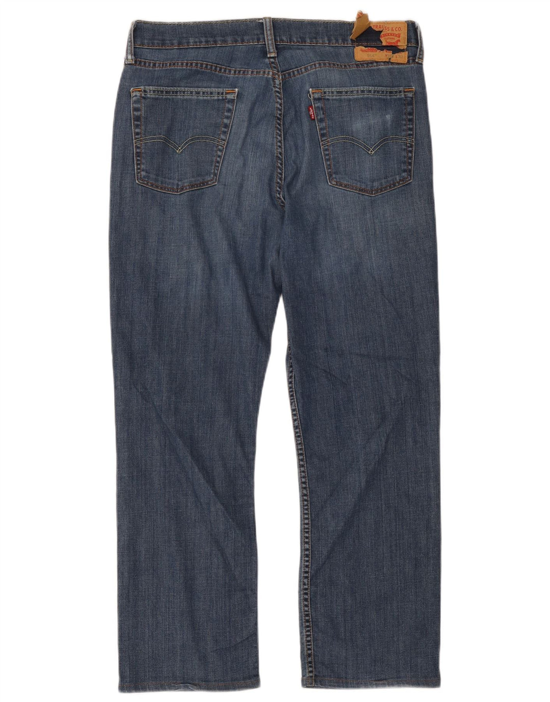 Blugi drepti pentru bărbați Levi's 514 W34 L32 Bumbac albastru