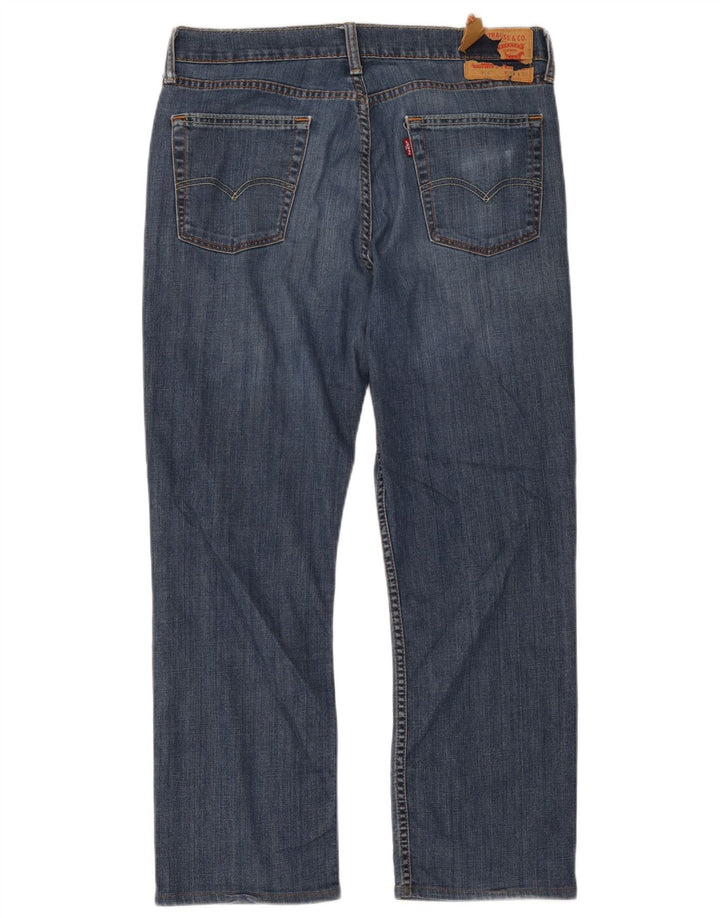 Blugi drepti pentru bărbați Levi's 514 W34 L32 Bumbac albastru