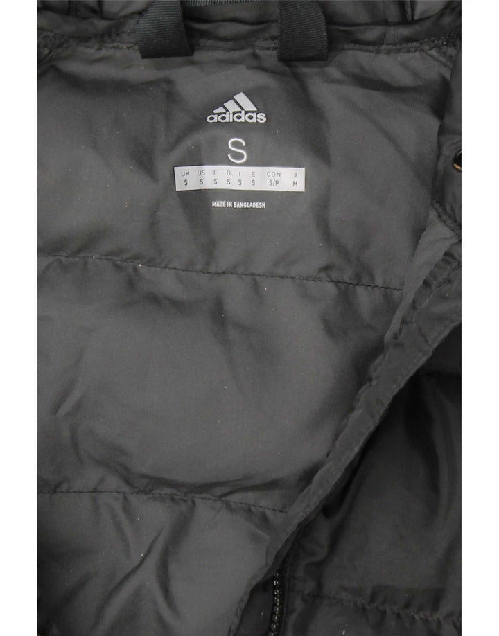 Jachetă căptușită cu glugă pentru bărbați Adidas UK 36 Poliester negru mic