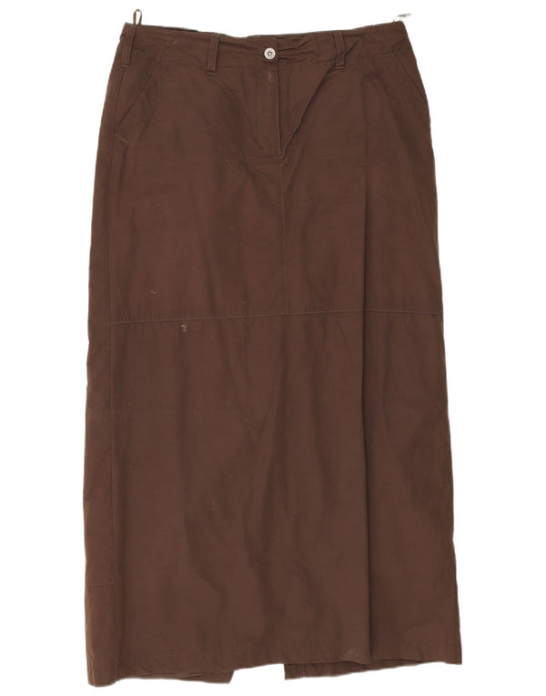 Fusta Dreaptă Maxi Femei S.Oliver EU 42 Large W34 Maro Bumbac