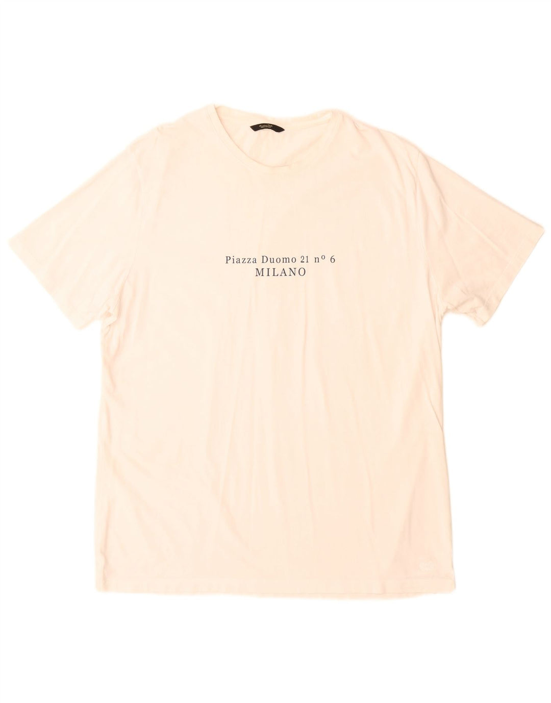 Tricou grafic Massimo Dutti pentru bărbați Top mare, alb