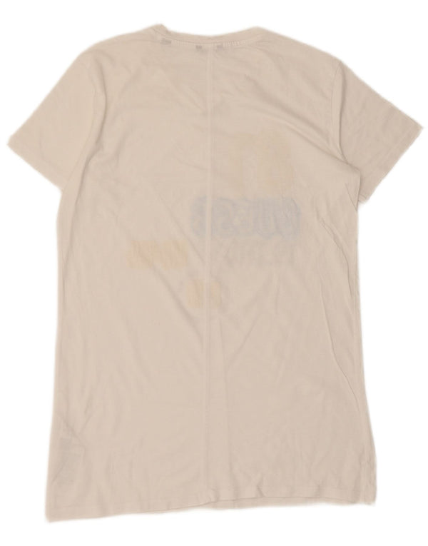 Tricou grafic Guess pentru femei Top UK 16, mare, alb, bumbac