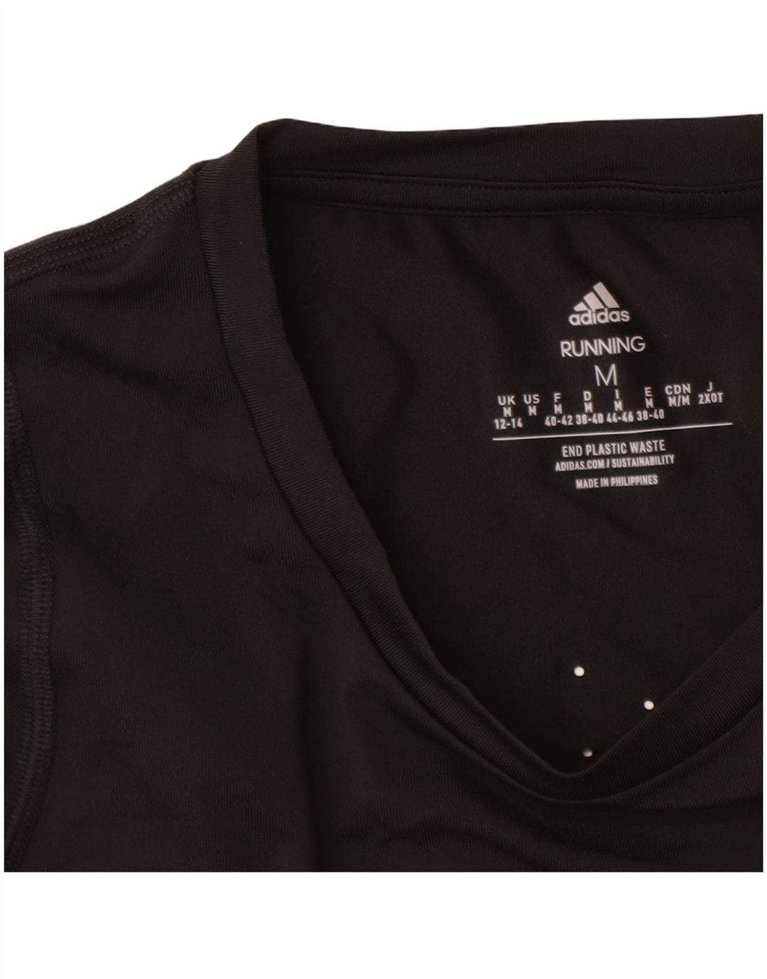 ADIDAS Aeroready Graphic Top cu mânecă lungă pentru femei UK 12/14 Medium Black