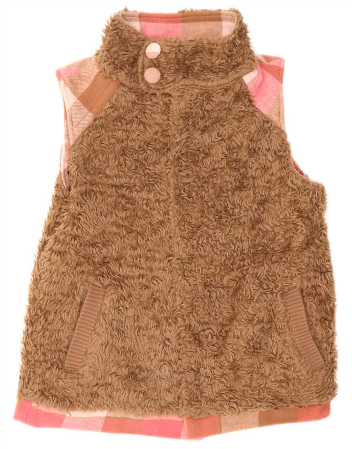 Gilet reversibil pentru femei Animal UK 14 Medium Pink Check