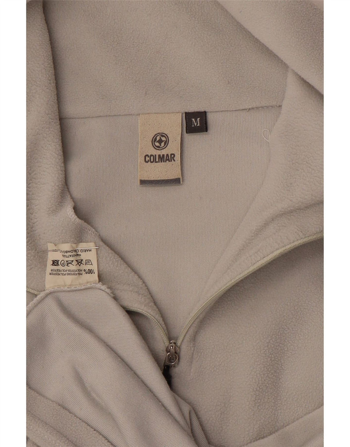 Pulover Colmar pentru bărbați, cu fermoar și gât, poliester, gri mediu