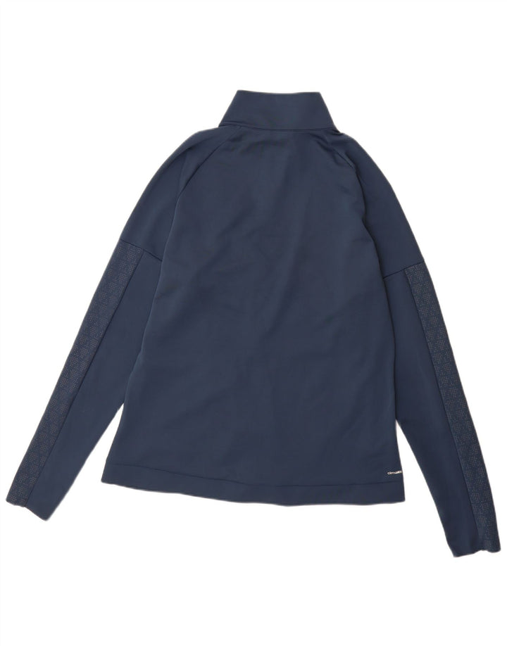 Jachetă de top pentru trening Climalite Adidas pentru femei UK 18 XL, poliester bleumarin