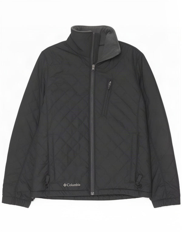 Columbia Womens Quilted Jacket UK 10 Small Grey Polyester