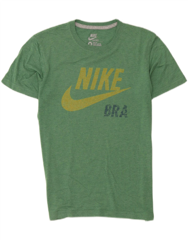 Tricou grafic pentru bărbați Nike Slim Fit Top verde mediu