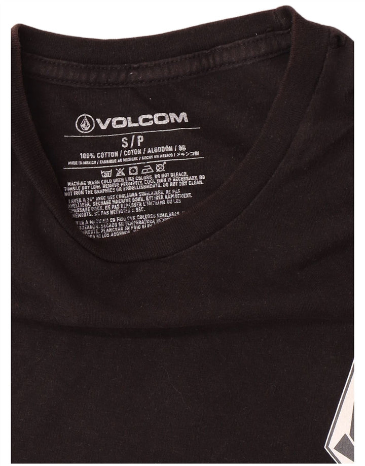 VOLCOM tricou grafic pentru bărbați Top mic bumbac negru