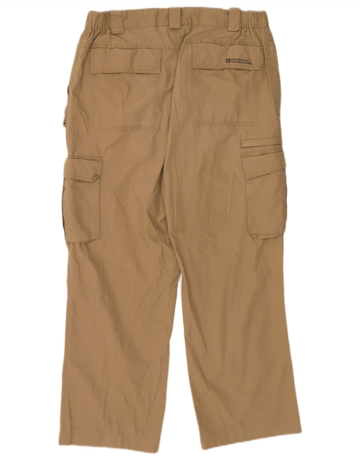 Pantaloni cargo drepti pentru bărbați Mountain Warehouse W34 L26 poliester bej
