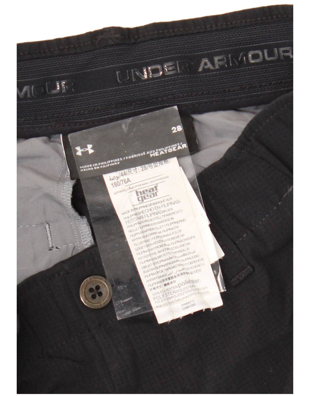 Pantaloni scurți chino pentru bărbați UNDER ARMOUR Heat Gear W28 Poliester negru mic