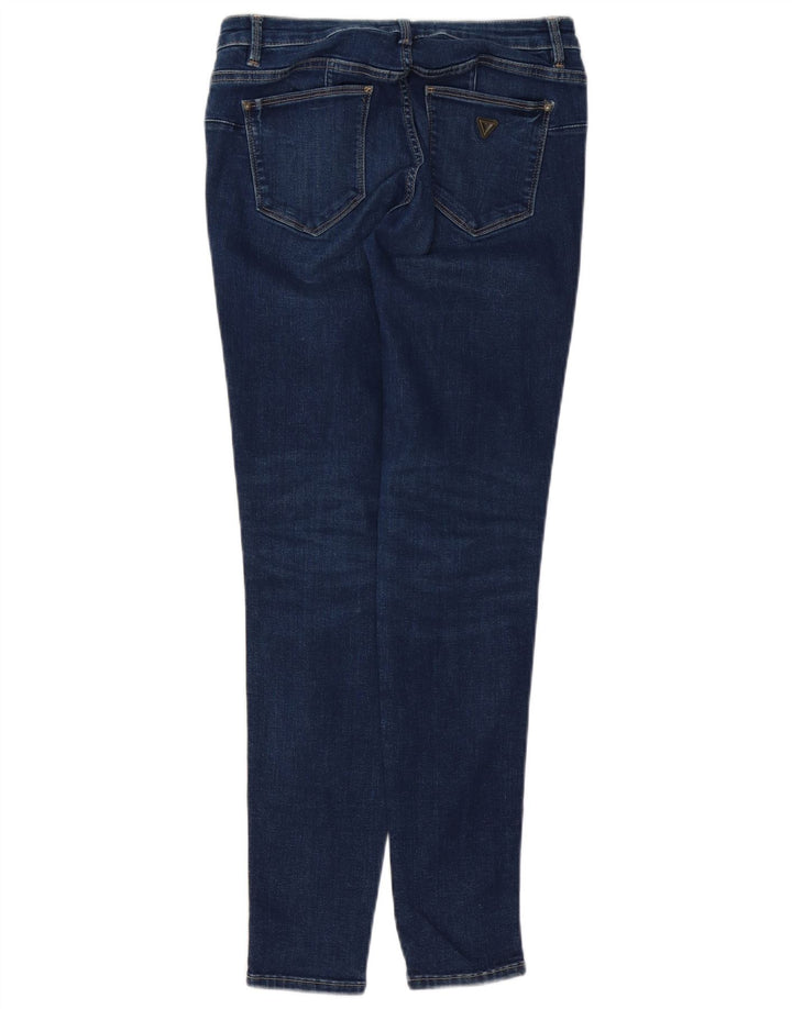 Blugi skinny pentru femei GUESS W29 L28 bumbac bleumarin