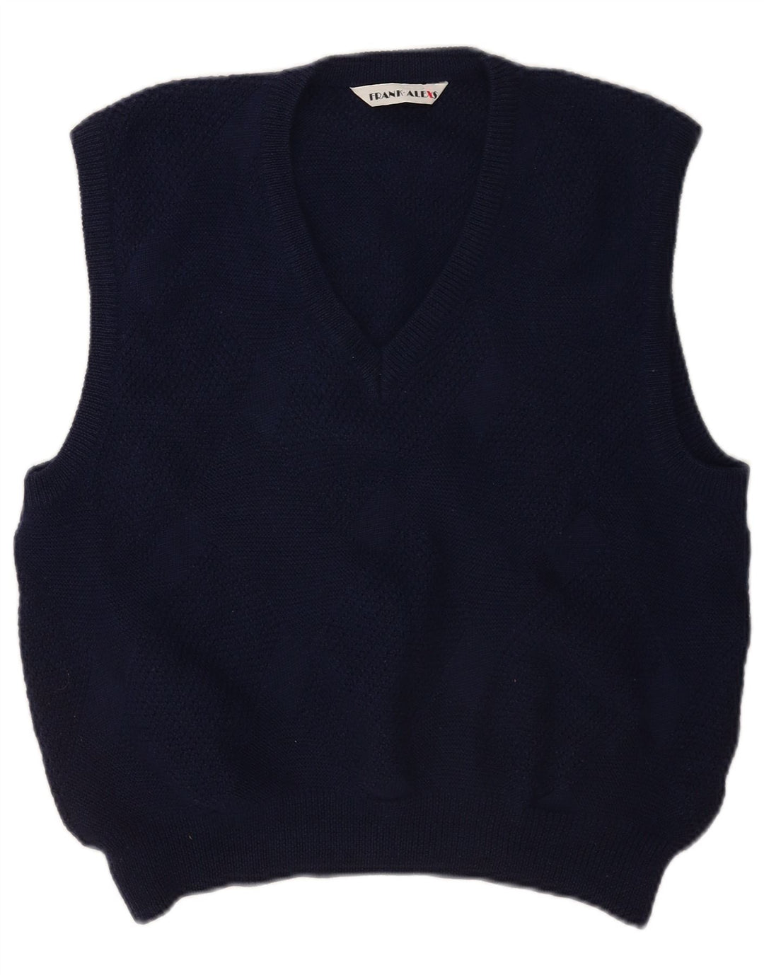 Frank Alexs Bărbați Vest Tank Top Lână Mediu Bleumarin