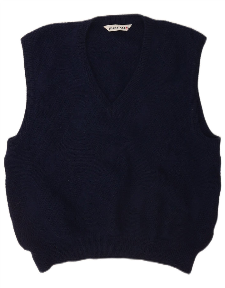 Frank Alexs Bărbați Vest Tank Top Lână Mediu Bleumarin