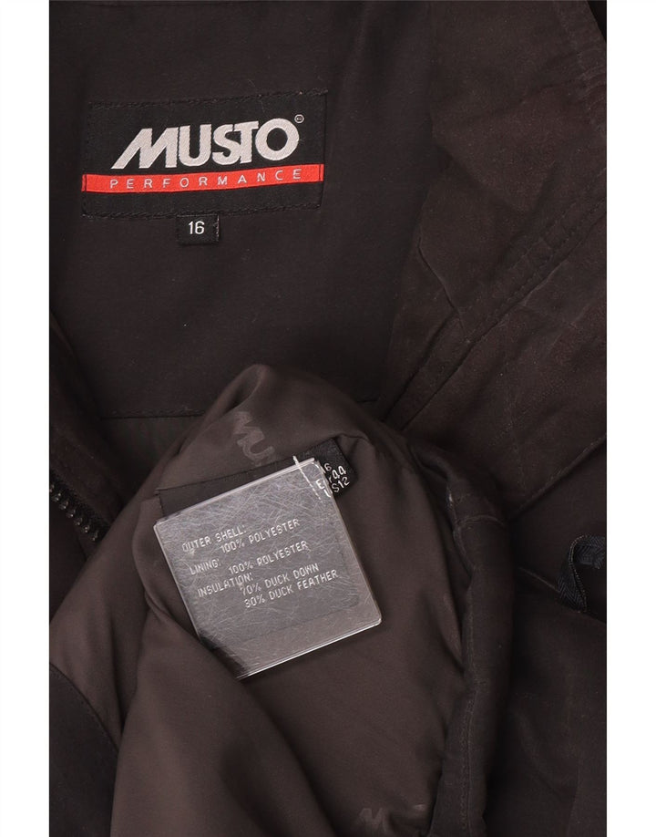 Gilet căptușit pentru femei Musto UK 16, mare, negru, poliester