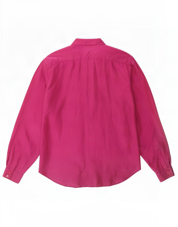 Cămașă Vintage pentru femei UK 14 Medium Purple Silk