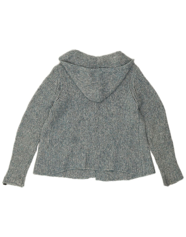 Pulover cardigan cu glugă relaxat pentru femei Refrigue UK 6 XS Blue Flecked