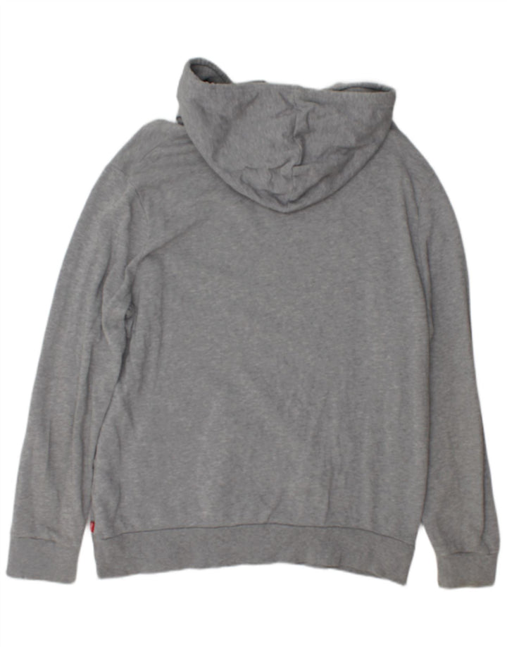 Pulover Levi's pentru bărbați, cu capota, mare, gri, bumbac