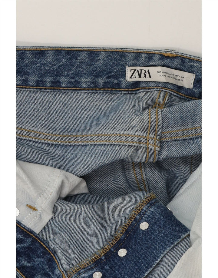 Blugi conici pentru bărbați Zara EU 44 Large W34 L27 Albastru
