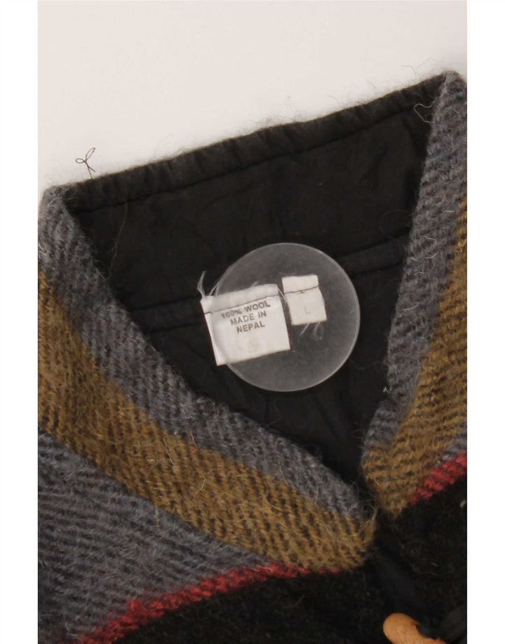 Bomber vintage pentru femei UK 16 mare, lână cu dungi multicolore