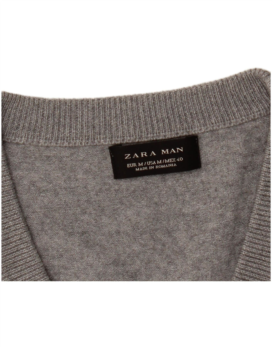 Pulover cardigan pentru bărbați Zara, gri mediu cu pete