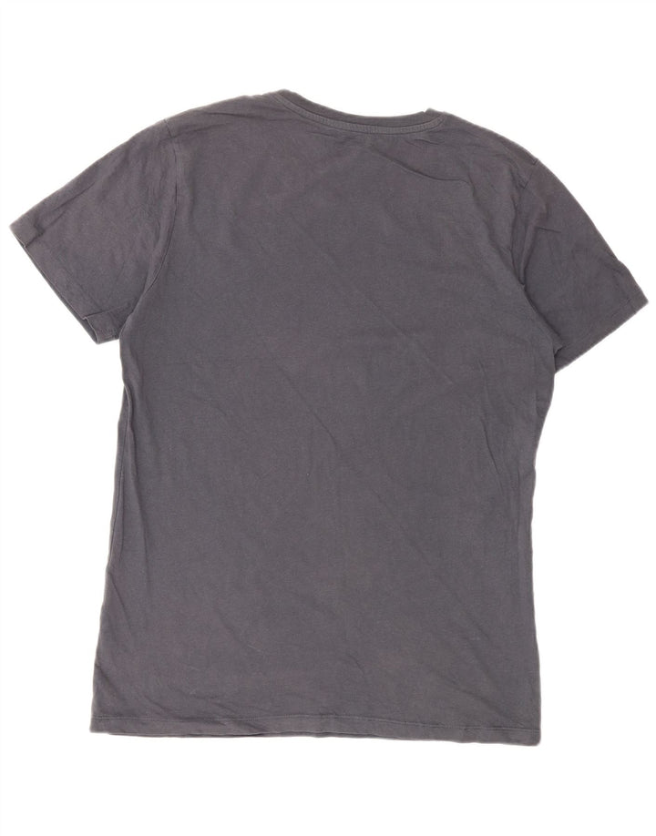 Tricou grafic Jack & Jones pentru bărbați Top din bumbac gri mediu