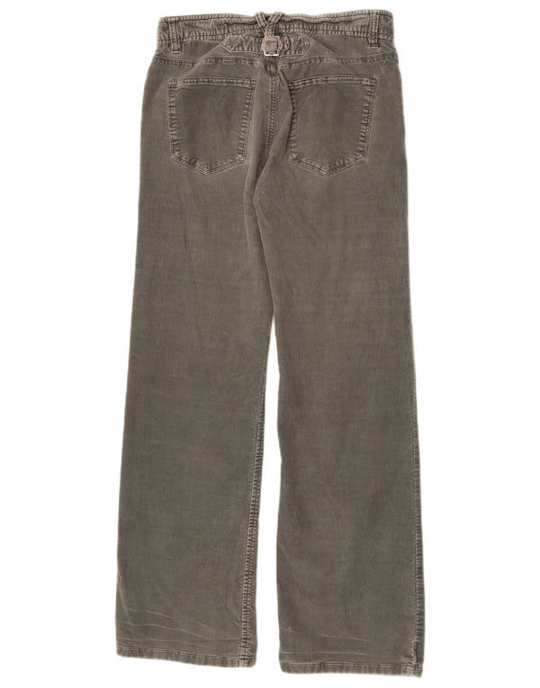 Pantaloni casual pentru femei Gap, catifea, cu croiala lejeră UK 6 XS L26 L30 Kaki Bumbac